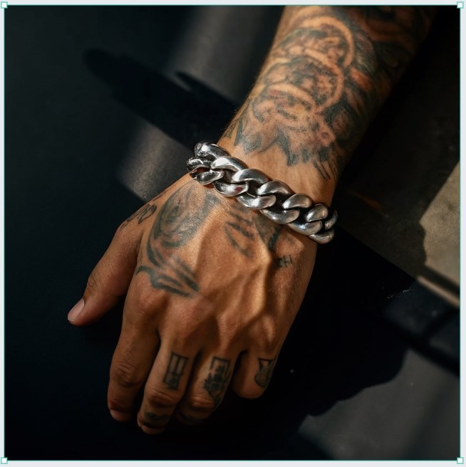 Men’s-Stainless Steel-Cuban Bracelets- 13mm-Sz Adjust. 7 in to 9 in