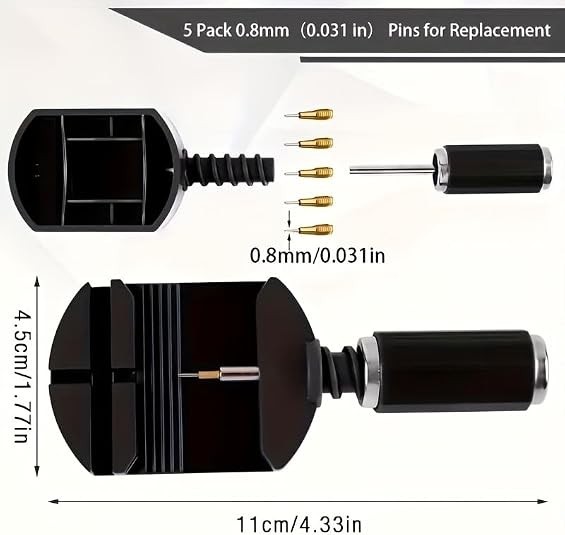 Watch Link Removal Kit, Watch Band Sizing Tool for Watch Strap Adjustment, Watch