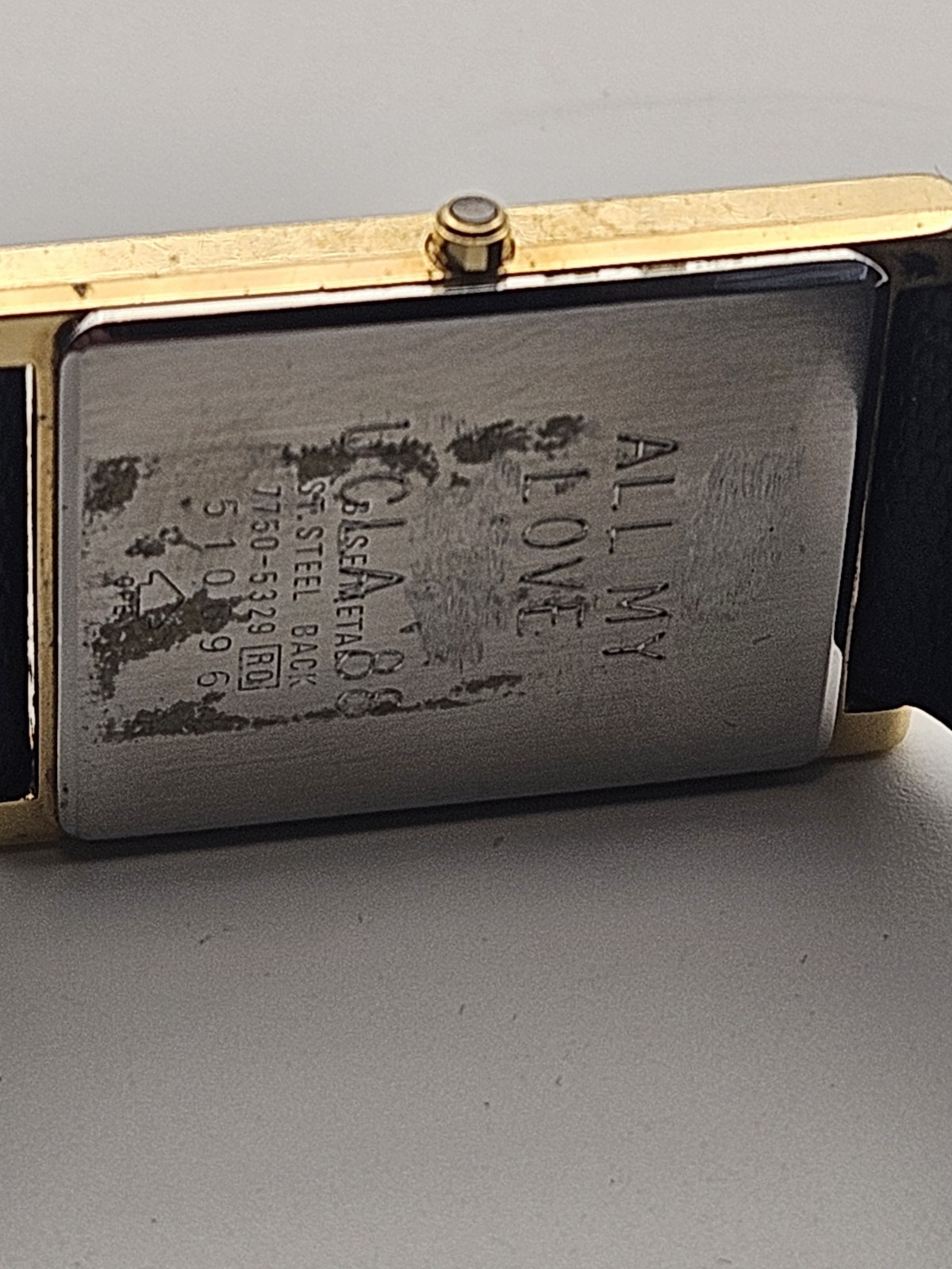 Seiko Lassale Men’s Vintage Gold Tone Watch Quarts Tank Style, Ultra Thin, Works