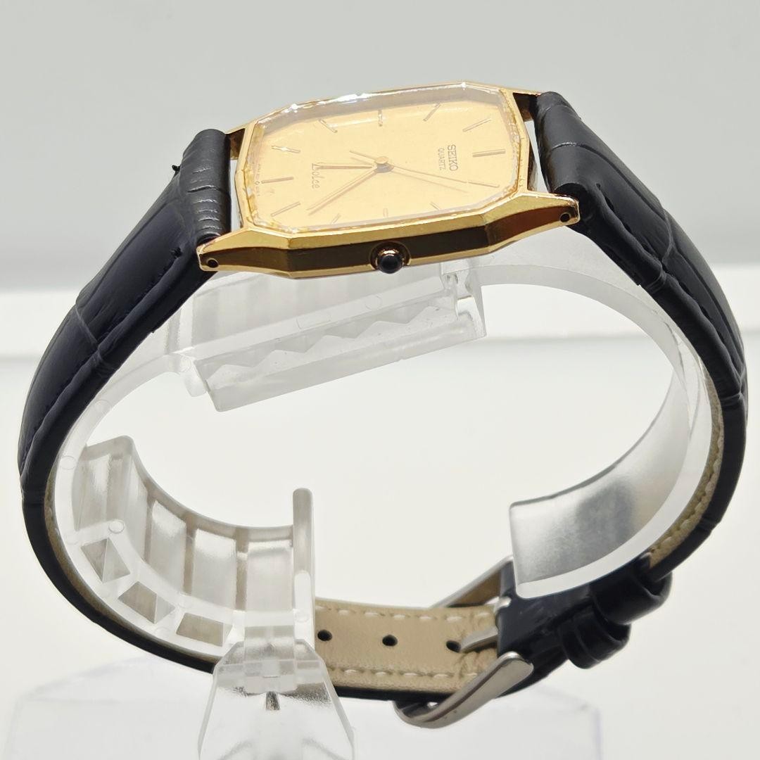 SEIKO Dolce 9531-5030 Men’s Quartz Gold Dial Ultra-Thin Octagon Dress Watch