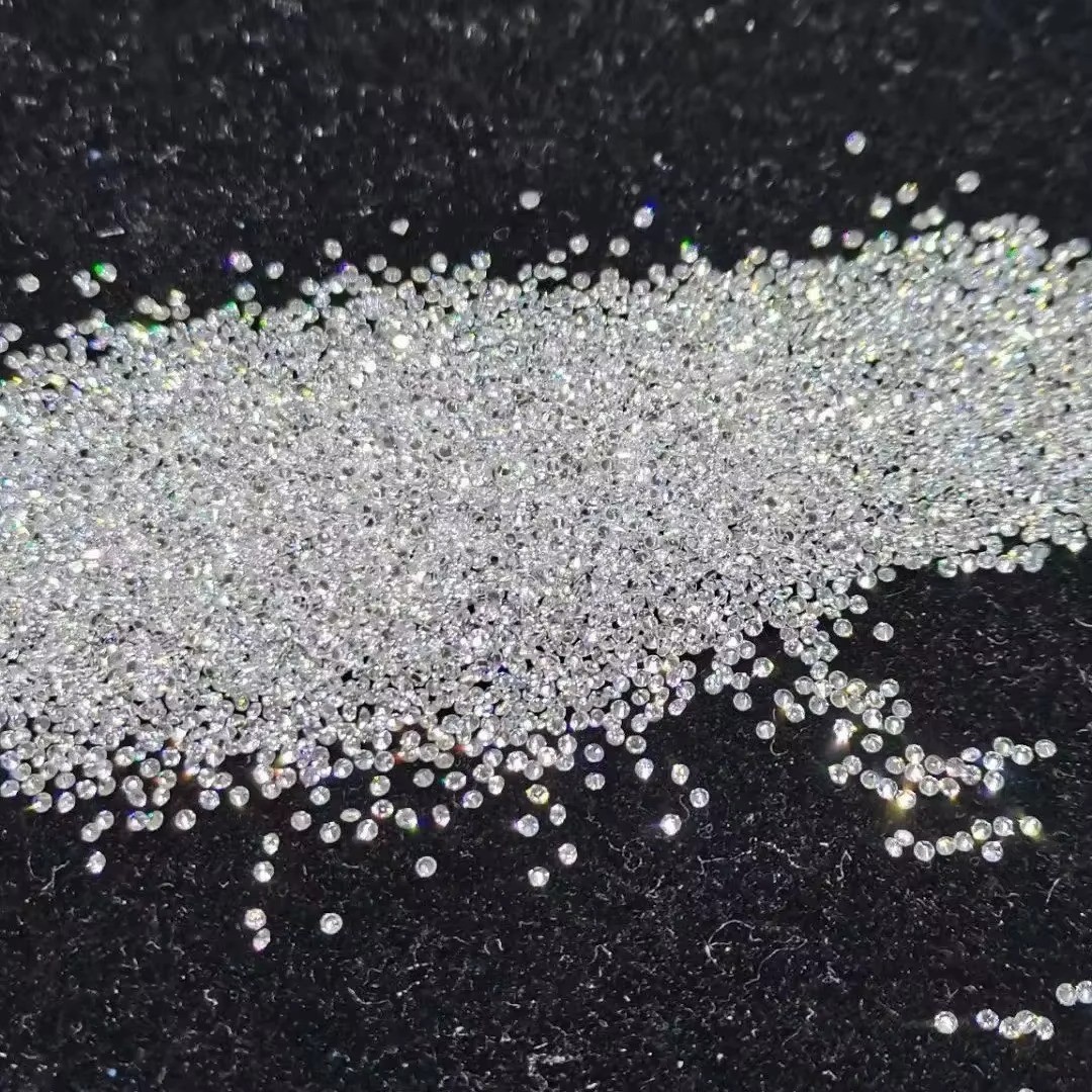 1.3 MM Round Loose Lab Grown CVD Diamond, 20 PCS, EF Color, VS1 Certified