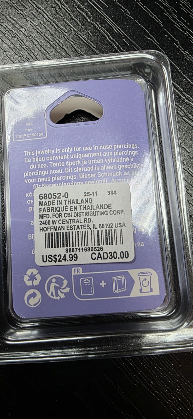 Claires Nose Rings 20g 0.8mm Set Of 12