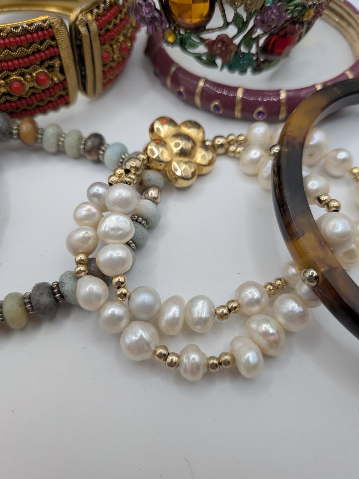 Costume Fashion Bracelet Bulk Lot 10 Pieces Vintage To Now, Various Styles