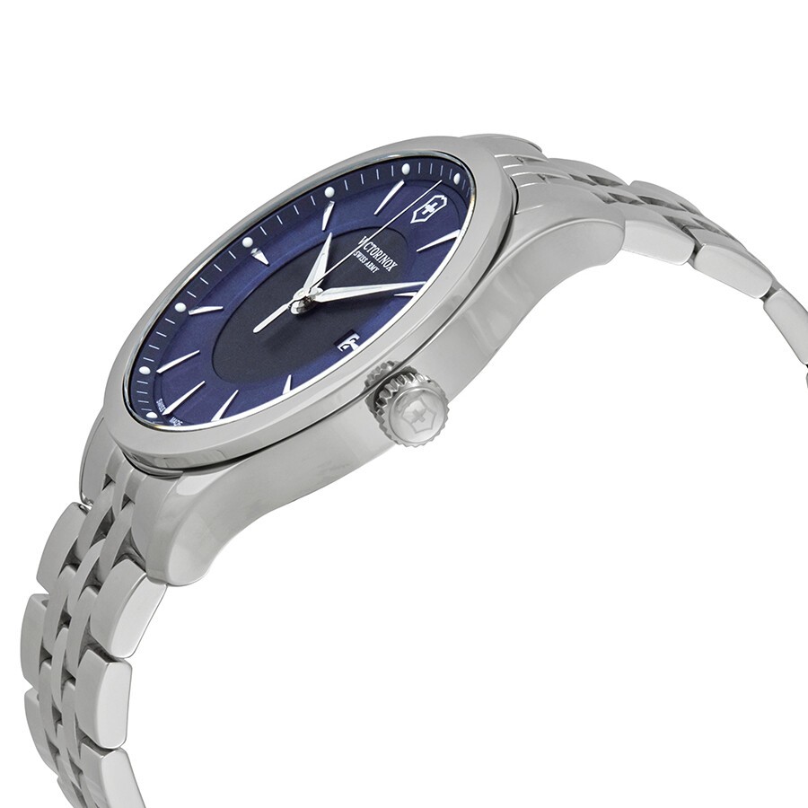 VICTORINOX Alliance Blue Dial Men’s Stainless Steel Watch 241802 MSRP $475