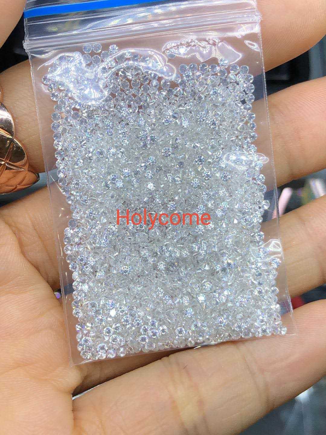 100Pcs White D Color Loose Moissanite Stone Round VVS1 2.5mm For Jewelry Making