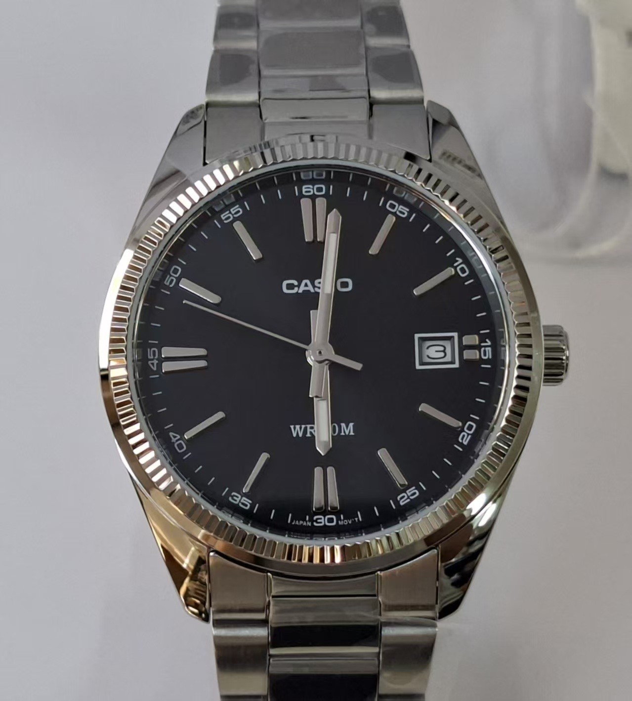 Casio UTP-1302PD-1A Stainless Steel Band 35 mm Dail Black Unisex Adults Watch