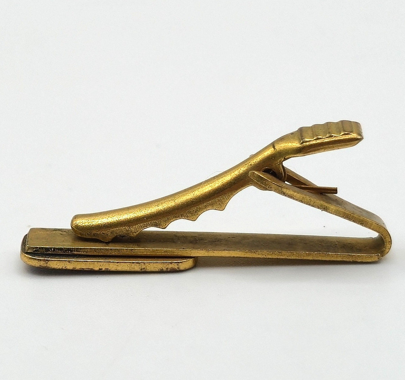 GTE Cufflinks & Tie Clip Set Gold Tone Logo Telephone Executive Service Award