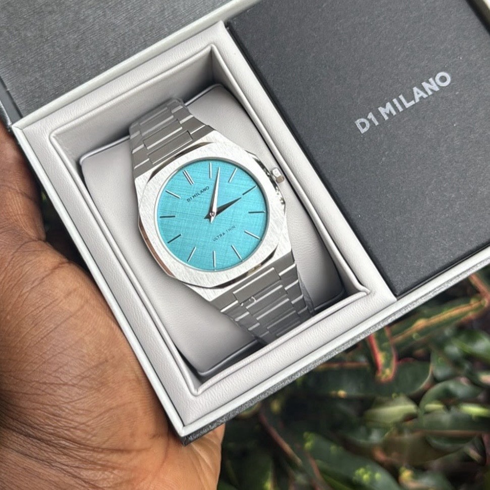 D1 Milano Light Blue Ultra Thin Bracelet Watch – D1-UTBU08
