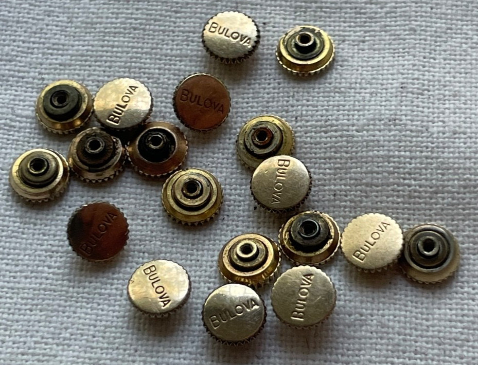 Multi lot – 1 piece vintage Gold filled 4.5mm crown for Bulova watch