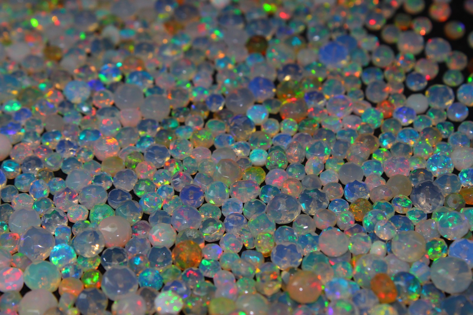 Natural Ethiopian Opal Faceted Beads 4mm 5mm 25pcs Gemstone