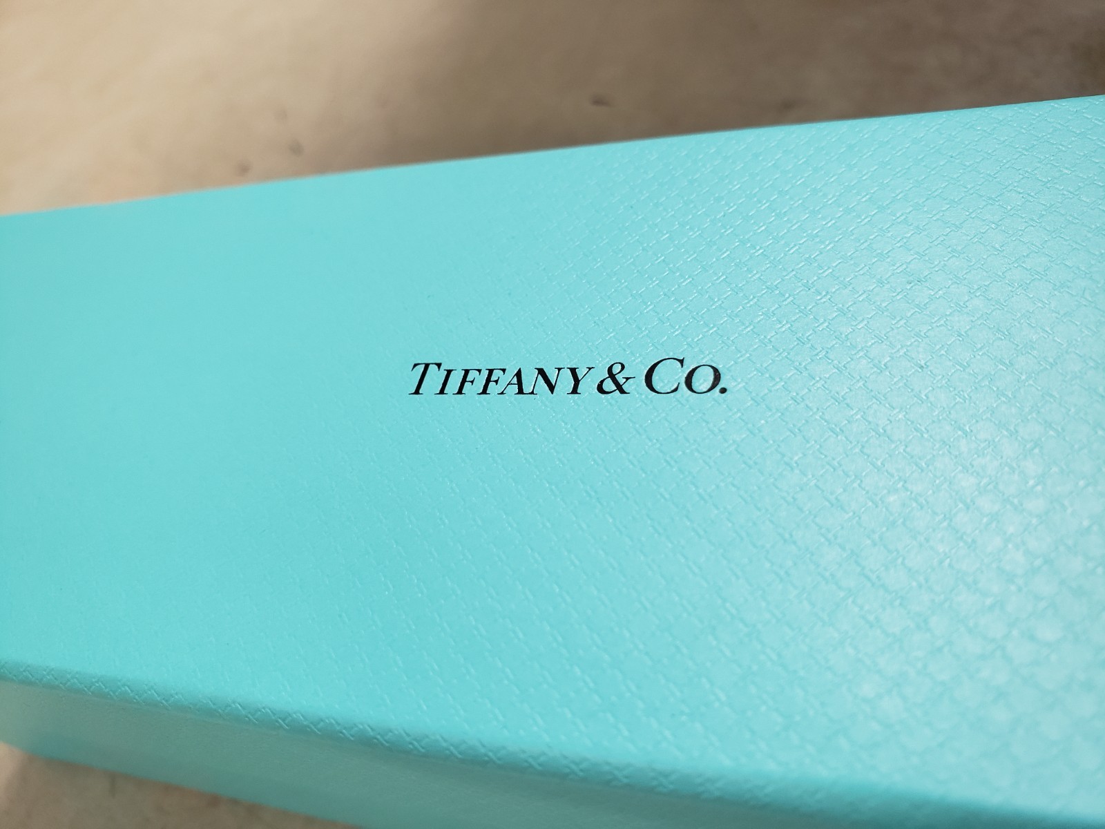 Tiffany & Co. Engagement Blue Leather Bracelet Empty Box Case