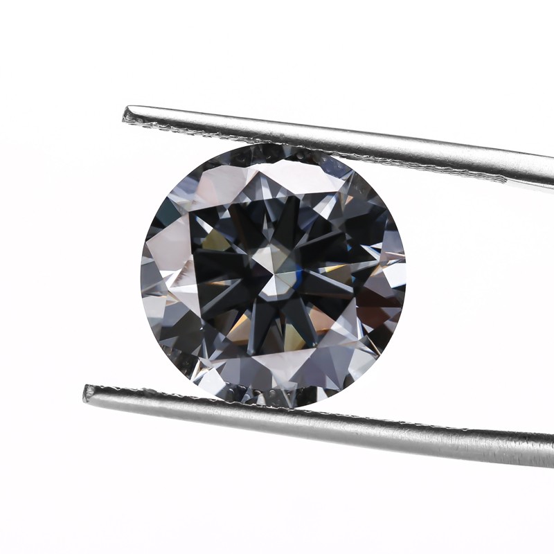 Full Size Moissanite Stone Multicolor 3-14mm Round Cut GRA VVS1 for Jewelry DIY