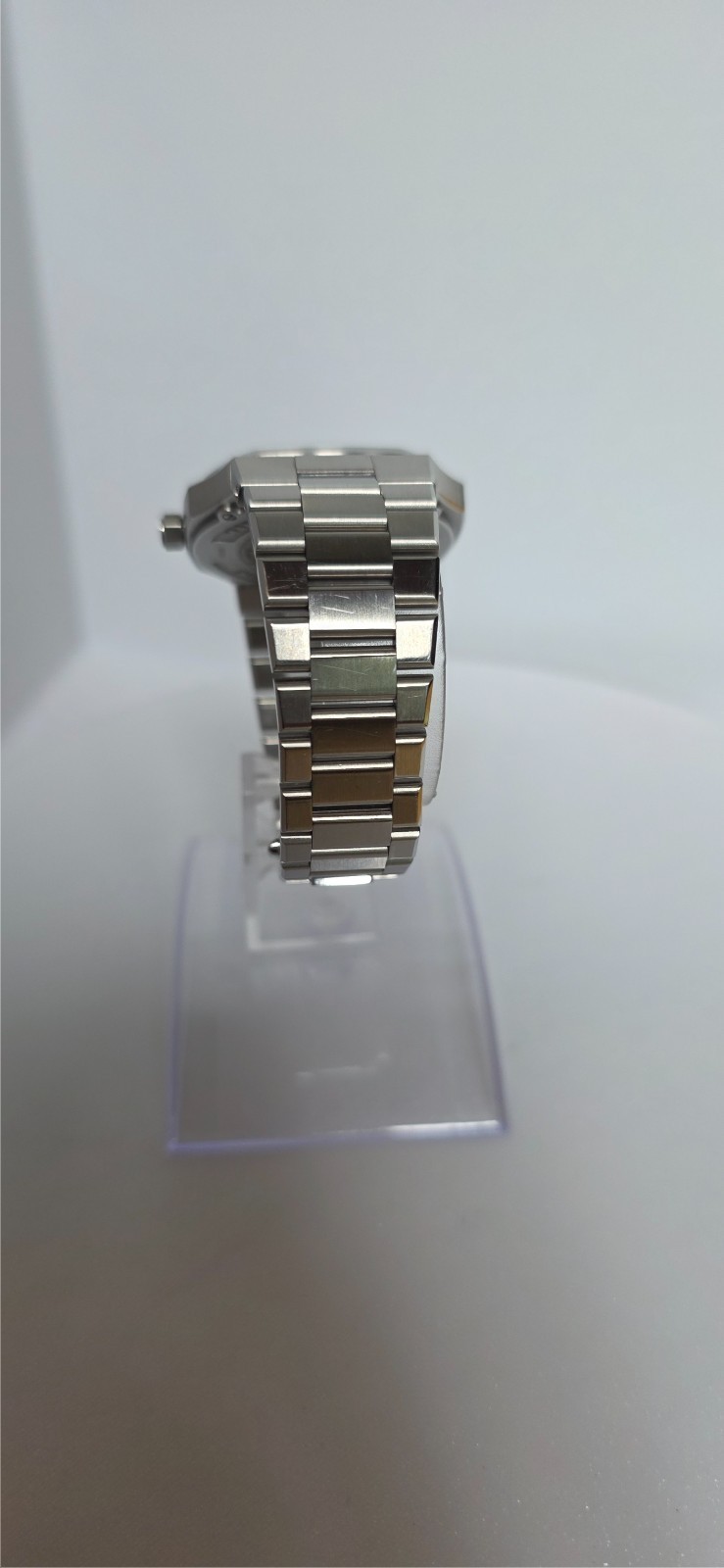 Maen Manhattan 37 Ultra Thin Watch Salmon Tuscan Hammered Dial Steel M2.2.3