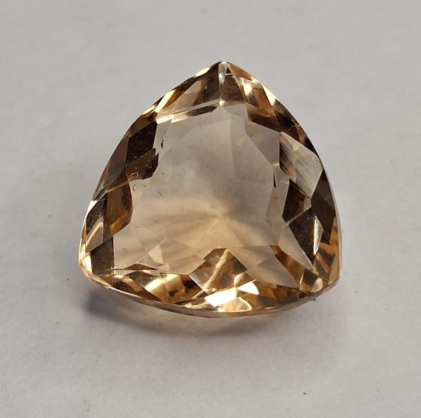 Morganite Light Brown Colour Natural Trillion Cut 11-13 Ct Loose Gemstone RK871