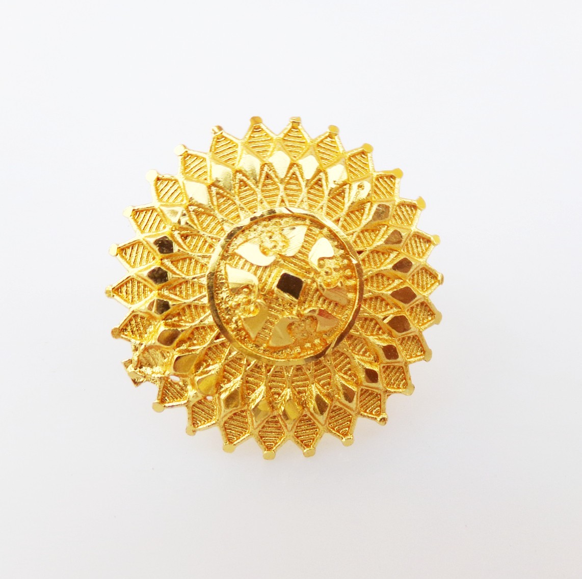 Indian Women Rings Adjustable Gold Plated Filigree Traditional Fashion Jewellery