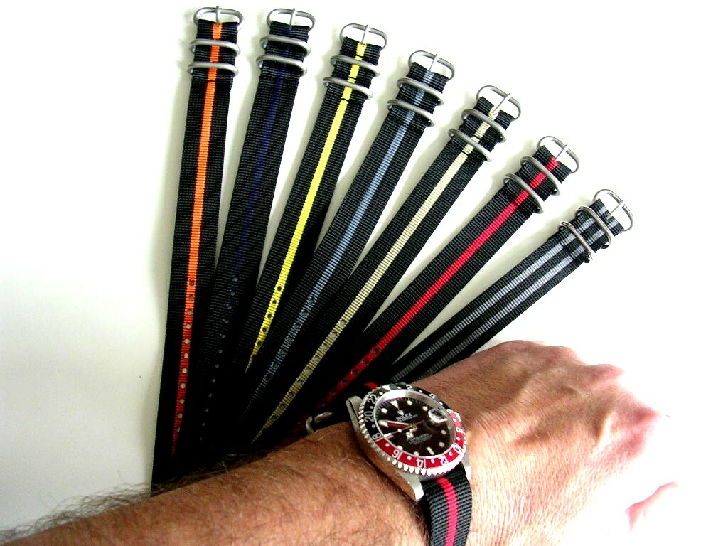 1pc UTC NATO strap SS Nylon Military RAF g10 watchband stitch Bond IW SUISSE usa