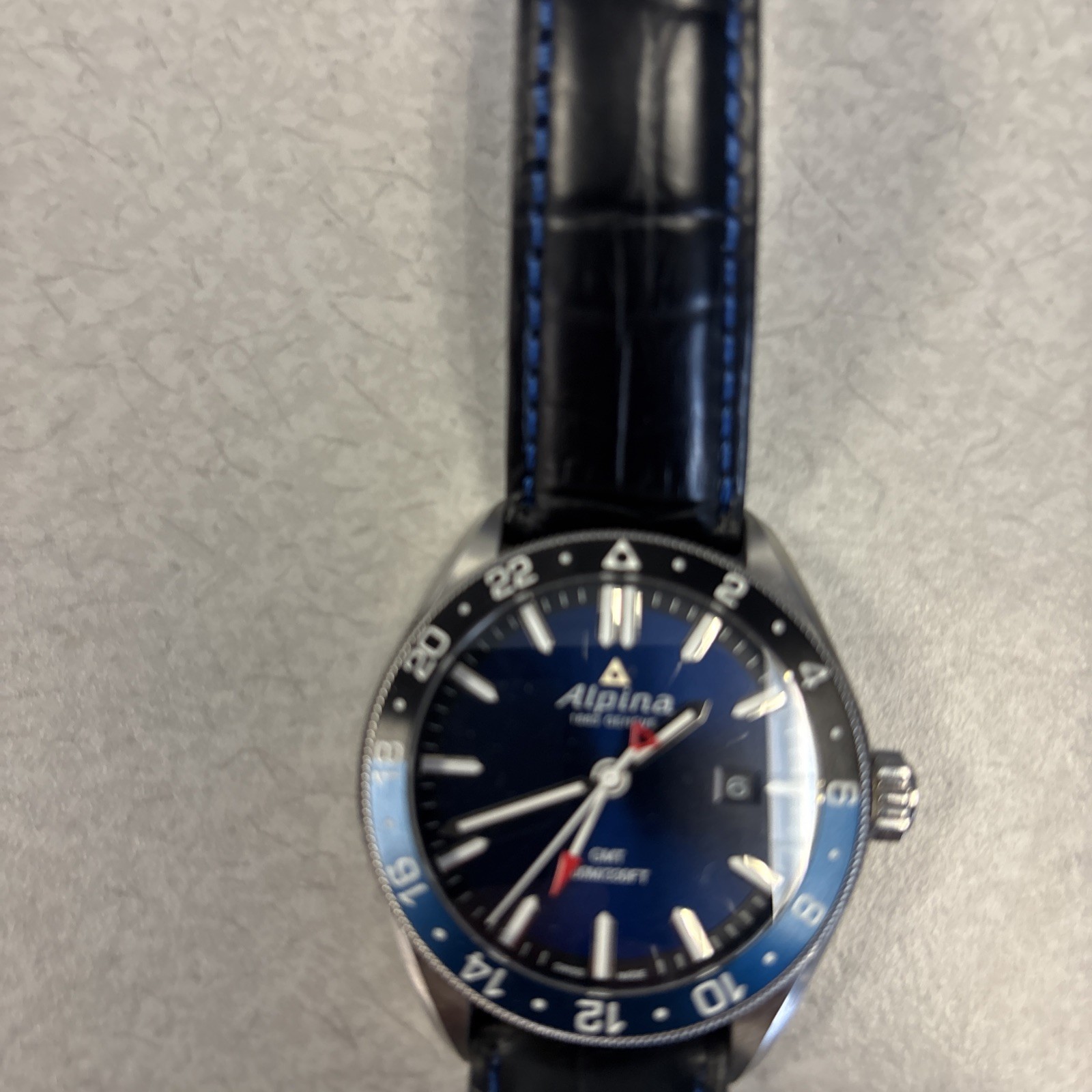 Alpina Alpiner Quartz GMT Blue Dial Men’s Quartz Watch AL-247NB4E6
