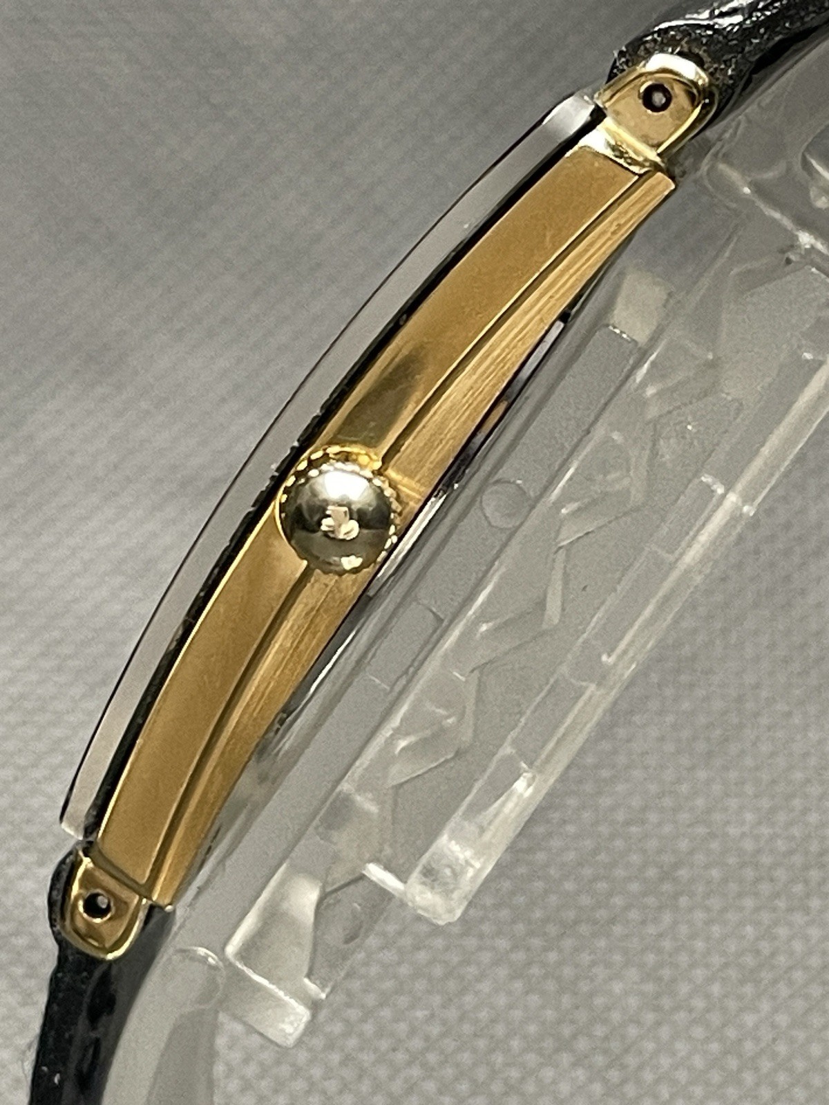 [Very good] Vintage Rado Florence 160.3605.2N Gold Black Men’s Quartz Watch