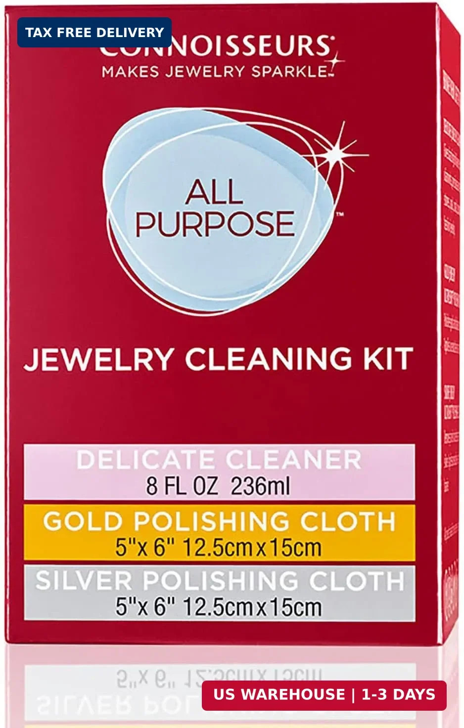 CONNOISSEURS All-Purpose Jewelry Cleaning Kit – Includes Delicate Jewelry Cleane