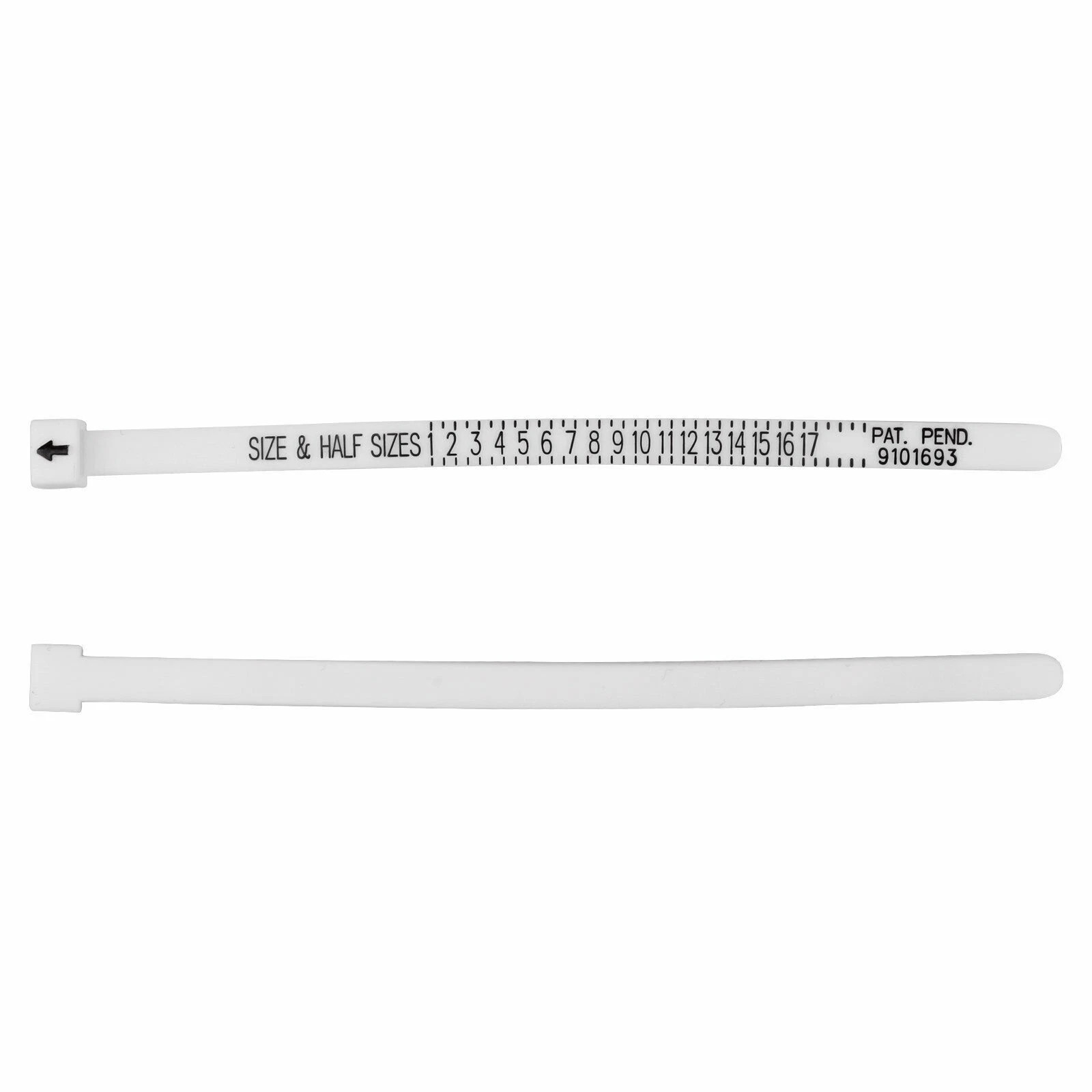 2PCS Ring Sizer Measure Tool Gauge Plastic Finger Sizing Finder Reusable 1-17