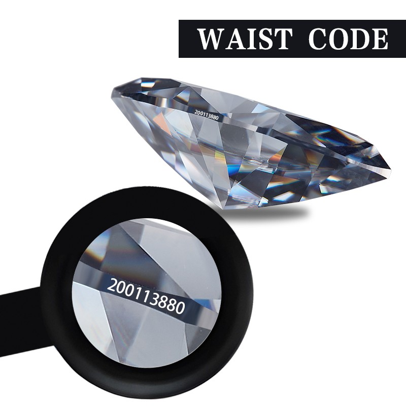 US Lab-grown Moissanite Loose Stone 10ct D Color VVS1 GRA Certified Marquise Cut