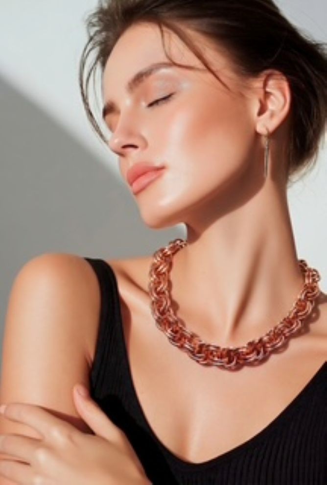 Solid Copper Chain CN688G – 3/8 of an inch wide. Available in 18 to 36 inches.