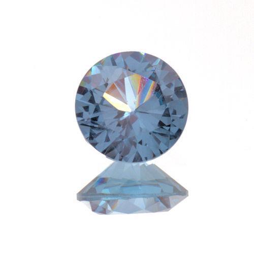 (2.5mm – 10mm) Round Lab Created Medium Blue #106 Spinel
