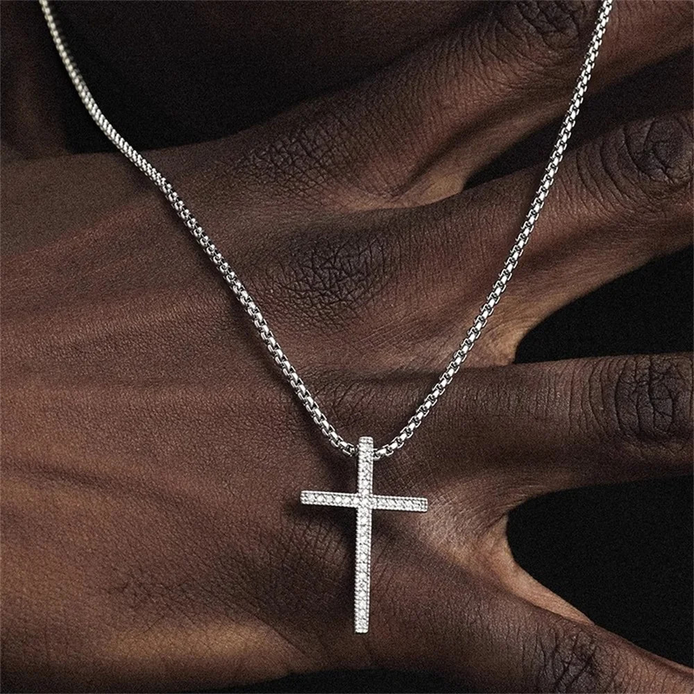 Men Stainless Steel Silver Color Twist Chain Necklace Hip Hop Basic Chain Neckla