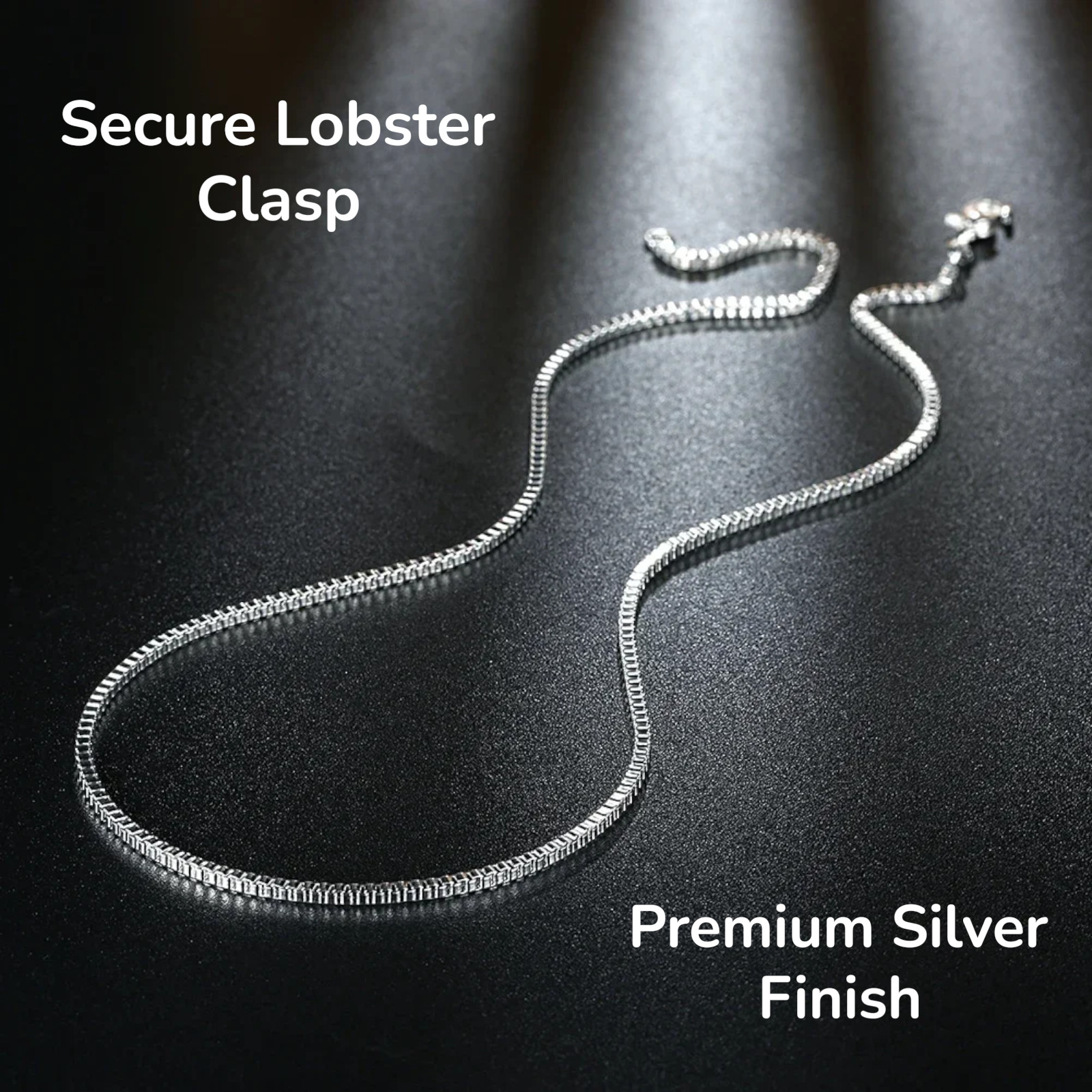 925 Sterling Silver Necklace 16/18/20/22/24 inches fine 1.5MM Box chain