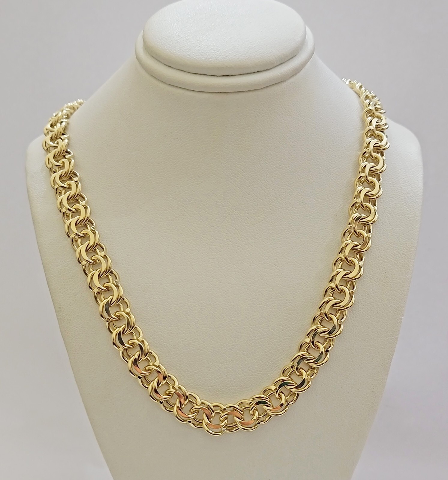 Real Chino Chain Necklace 10k Yellow Gold Solid Link 5mm-11mm 22″-26″ Mens, Sale