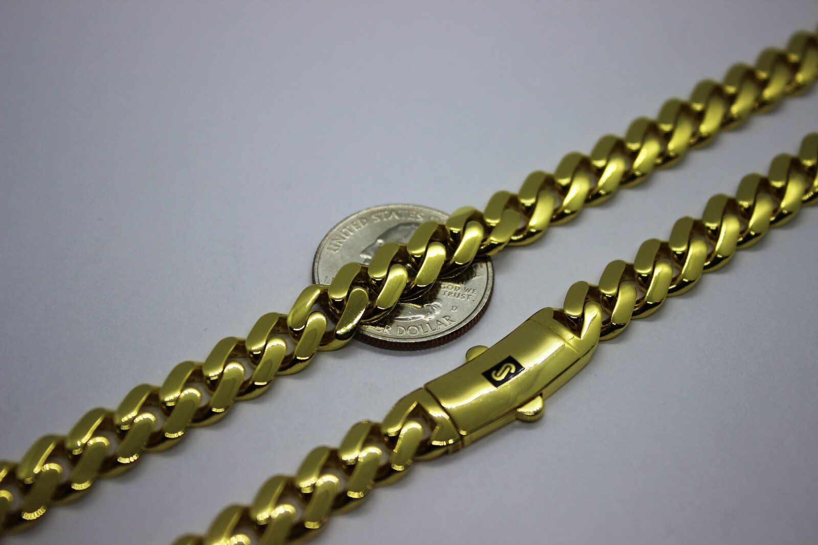 10K Yellow Gold Miami Cuban Monaco Chain 7.5 – 9mm Necklace 16″ – 30″ Hollow