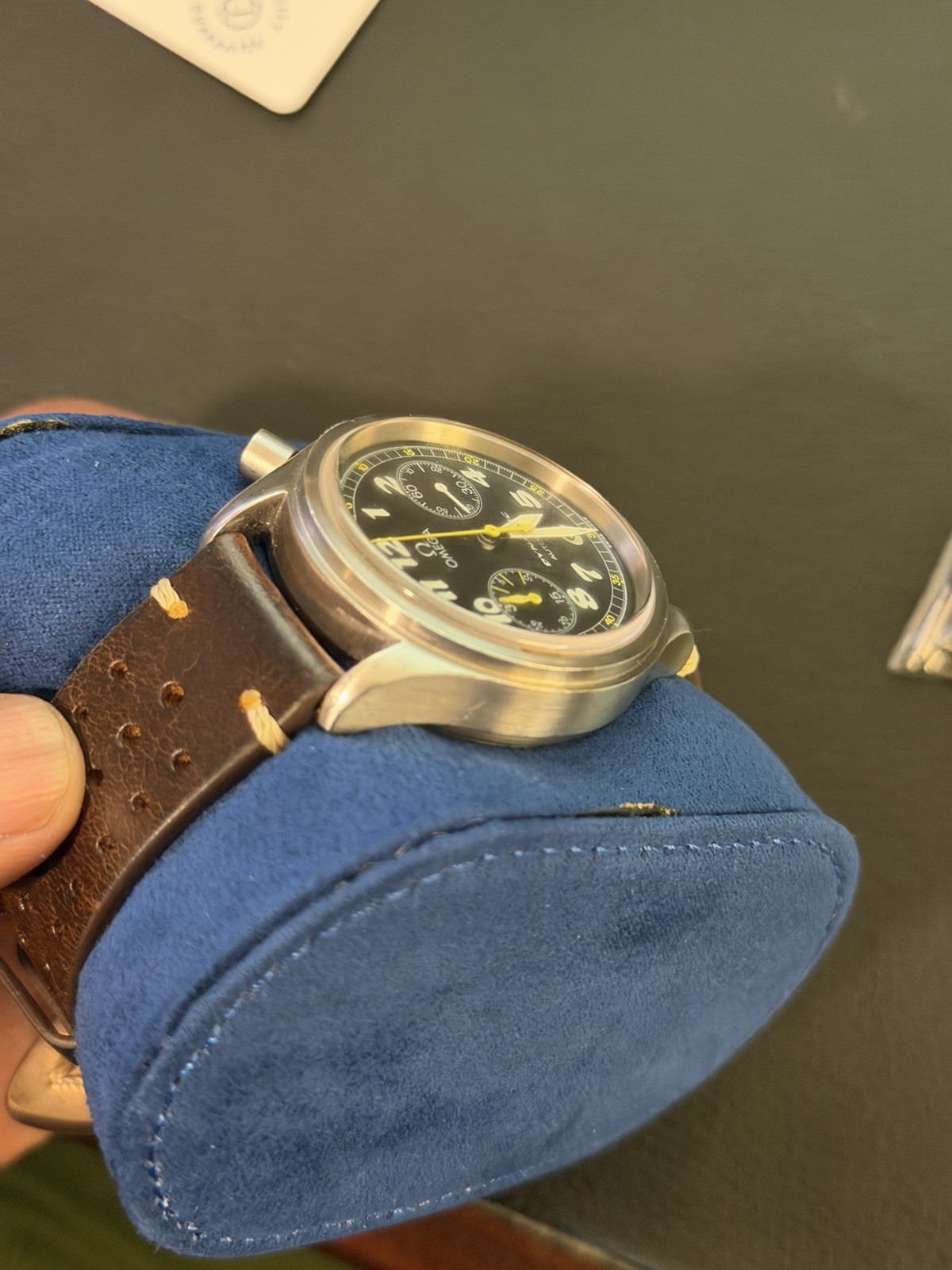OMEGA Dynamic Automatic Chronograph, Black dial, Steel case/bracelet, Papers