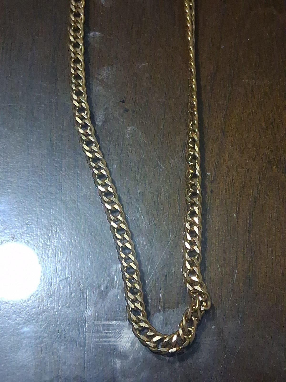 14k Italy Yellow Gold Double Cuban Curb Link Chain Necklace 18in 25.9Grams