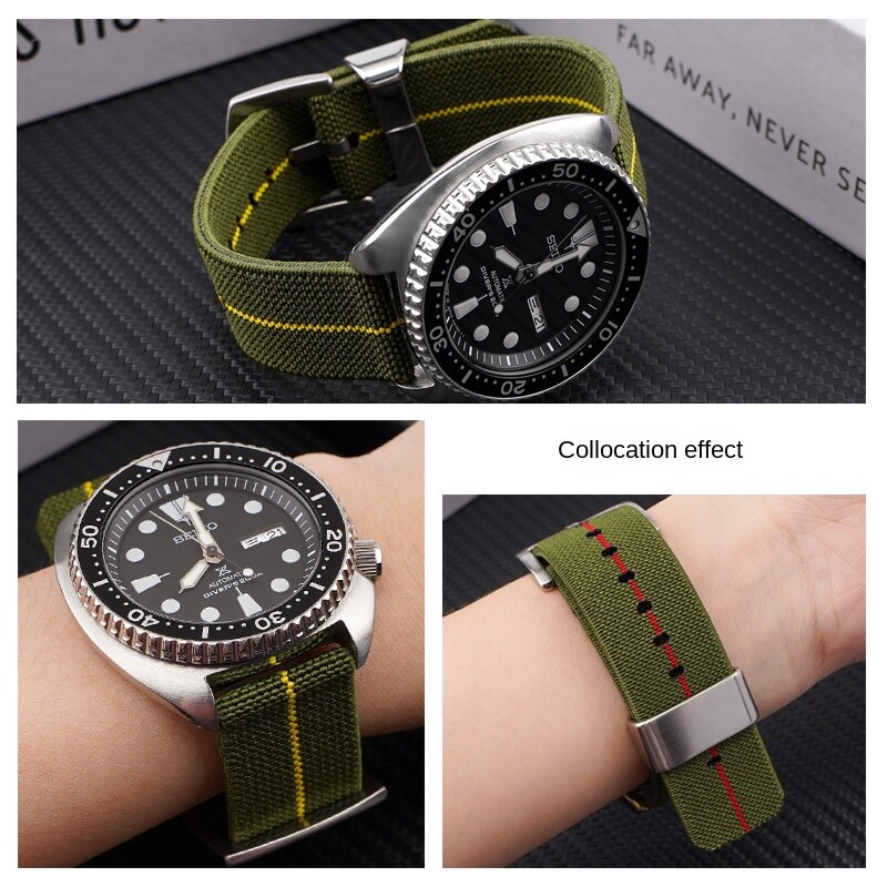 Super Quality Nylon Canvas Watch Band 18 20 22 24mm Quick Release Sports Strap