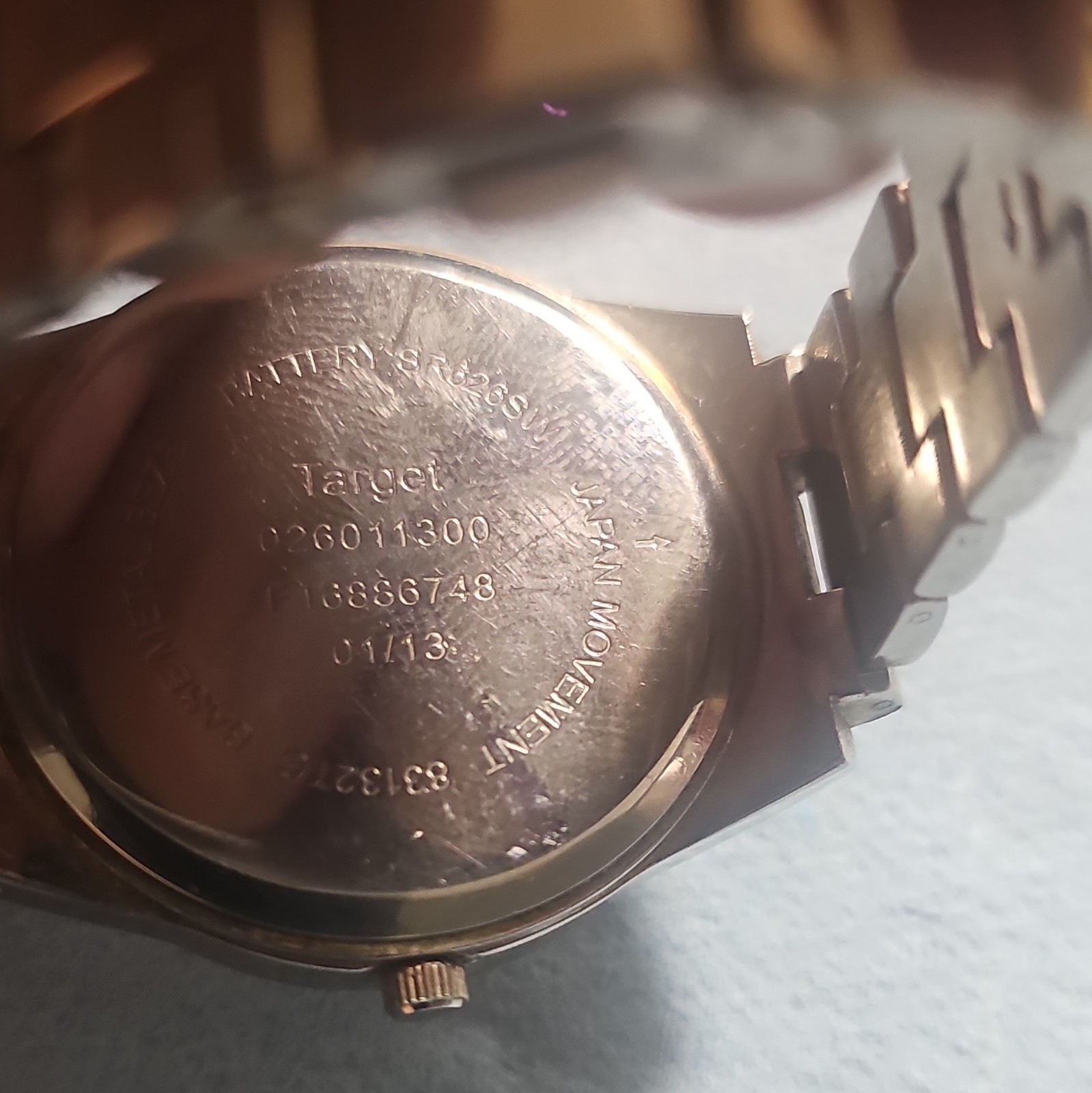 Target Women’s Watch with Leopard Print Dial & Rhinestone Bezel (New Battery)