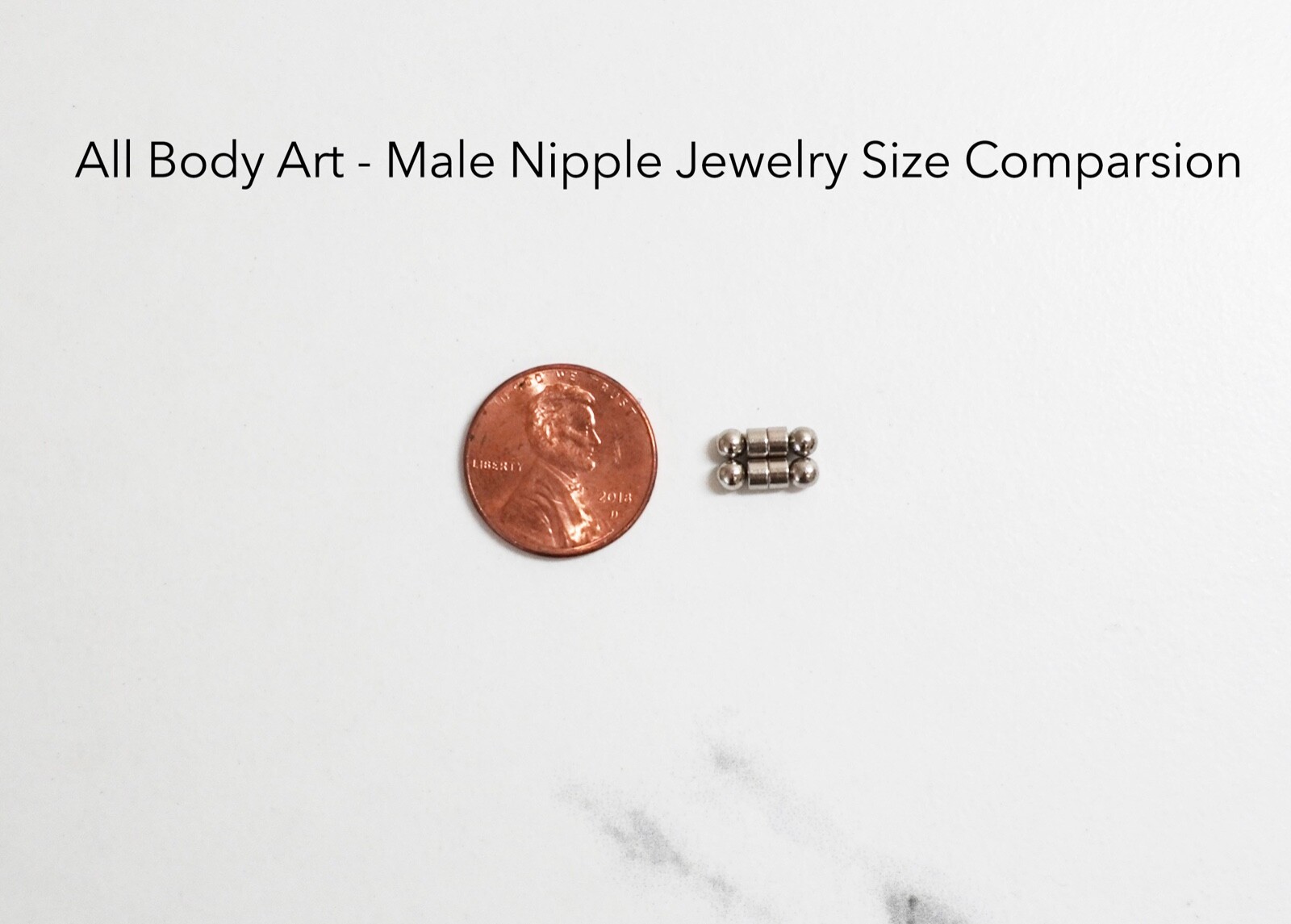 Male Fake Non-Piercing Nipple Ring Magnetic Barbell Stud Faux Body Jewelry
