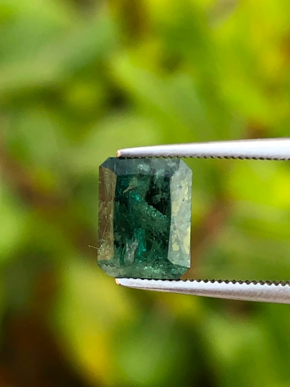 1.20ct natural green tourmaline loose gemstone clarity included for jewelry