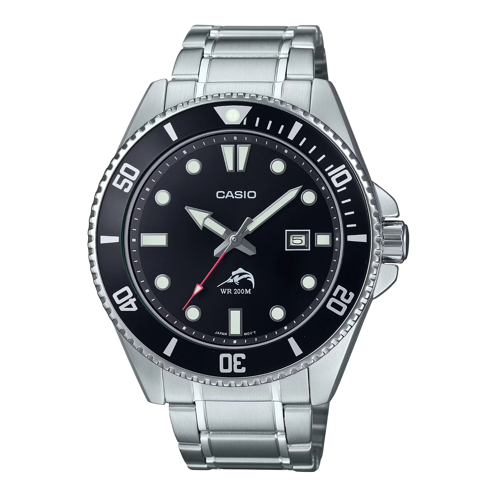 CASIO MDV106DD-1A1V Mens DURO 200M ALL METAL w Date Analog Sport Dive Watch $90