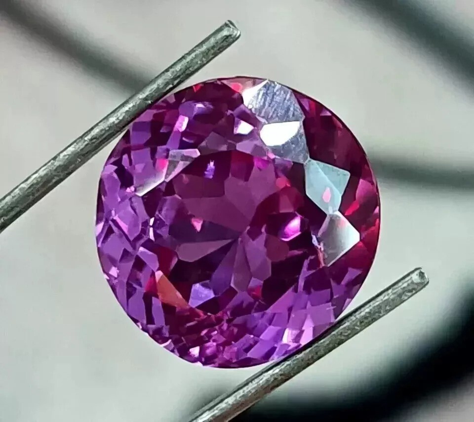 Natural Purple Tanzanite Round Extremely Rare 8-10Ct Certified Loose Gemstone