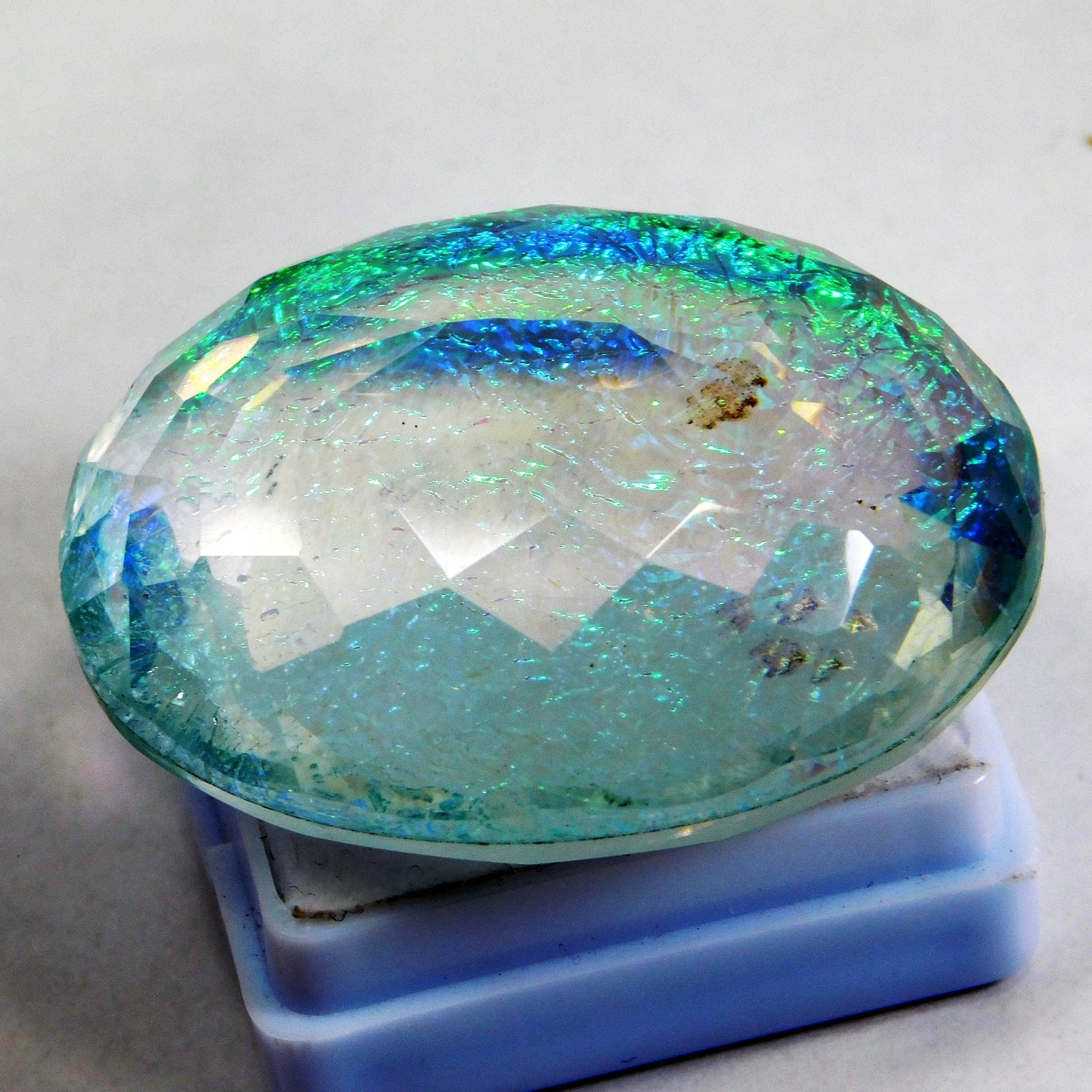Natural 110.10 Ct Australian Monarch Fire Opal Oval Cut Certified Gemstone