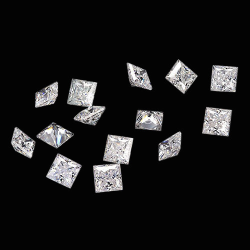 0.02 Carat Real 100% NATURAL Loose Princess Diamond White Color (0.015- 0.02 Ct)