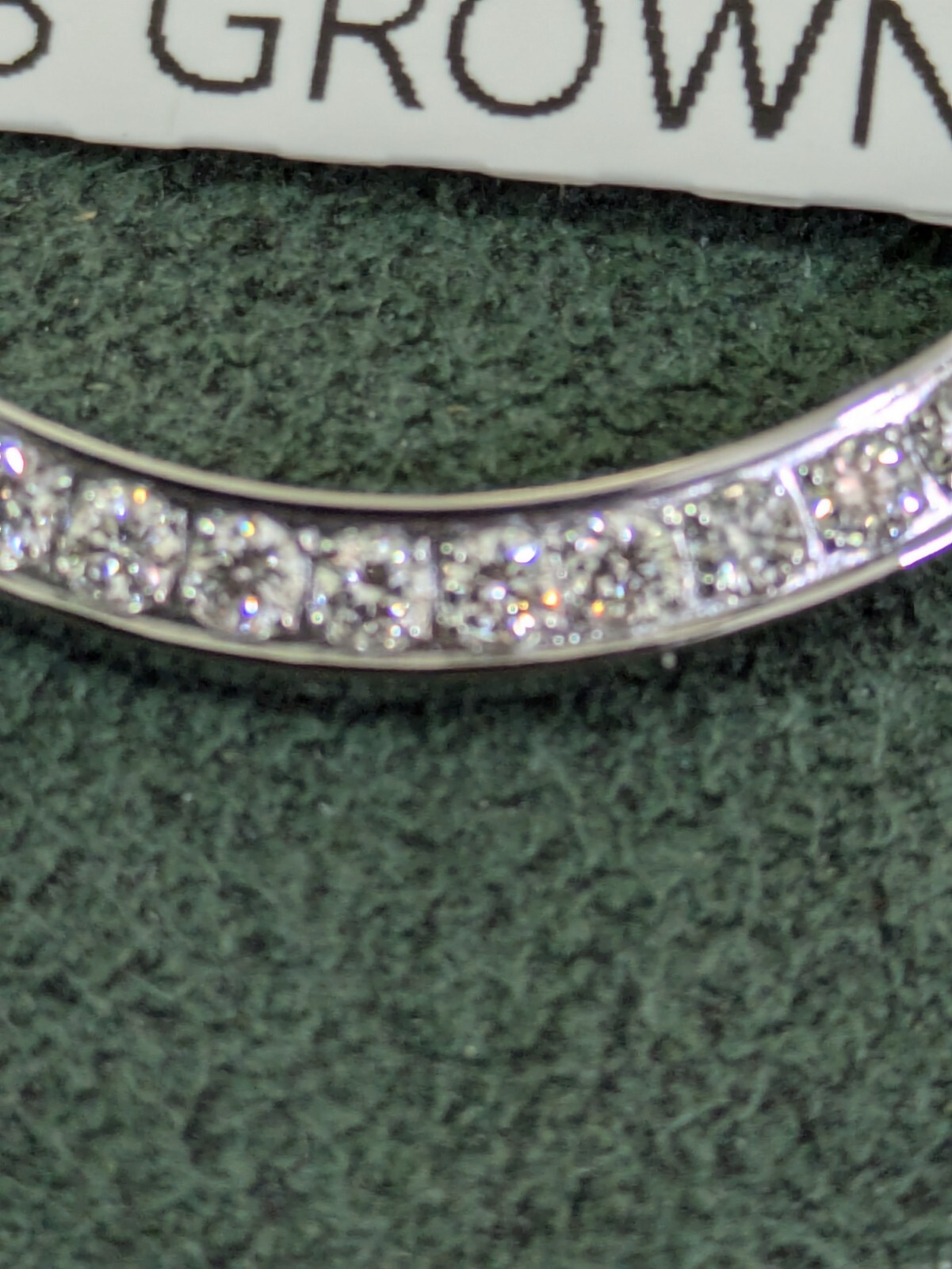 LAB GROWN DIAMOND BEZEL Mid size Stainless Steel For Rolex 31 mm .90 Cts