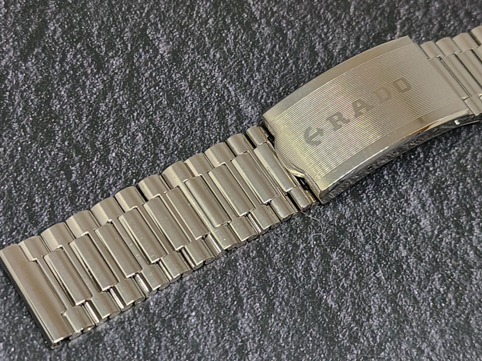 Vintage Bracelet Rado Straight end piece 18mm Silver color Fit many model.