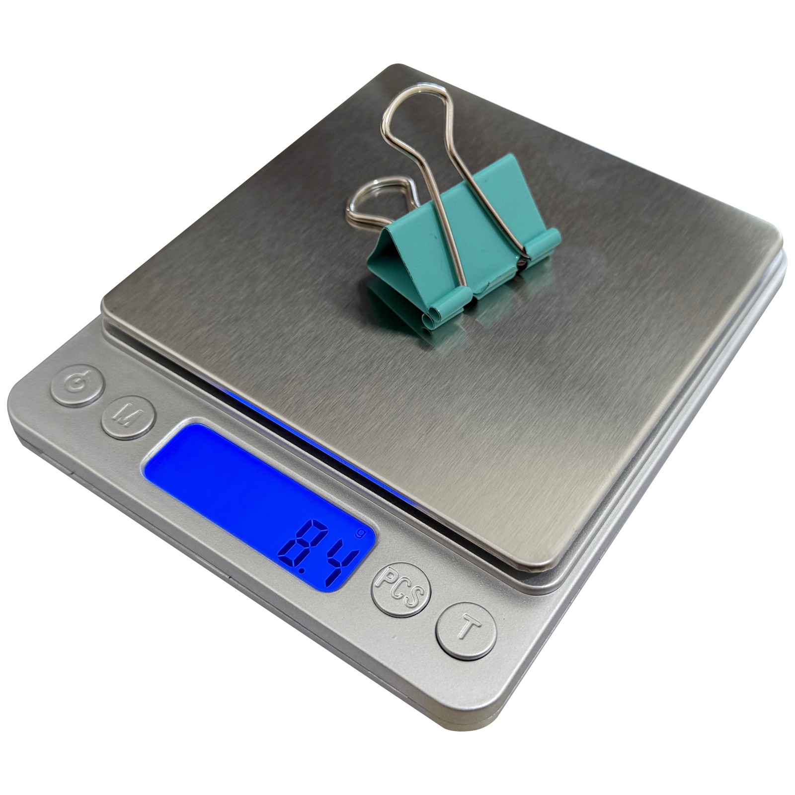 2000g x 0.1g Digital Jewelry Scale LCD Display Screen Dust-proof Stainless Steel