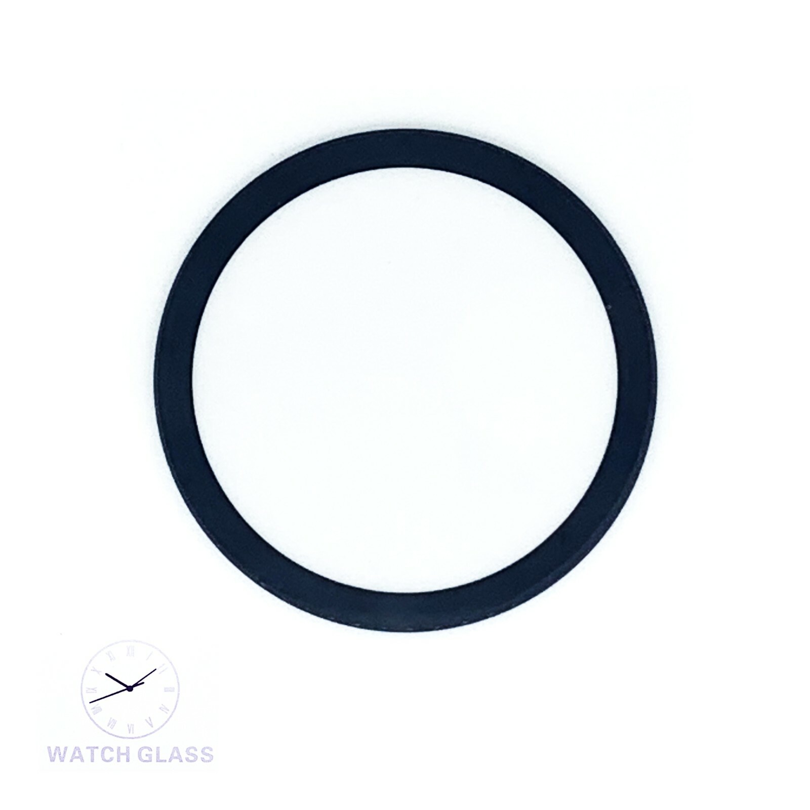 Black Border Watch Crystal Fit Movado Bold 36.0 MM to 43.5 MM 1.5 MM Thickness