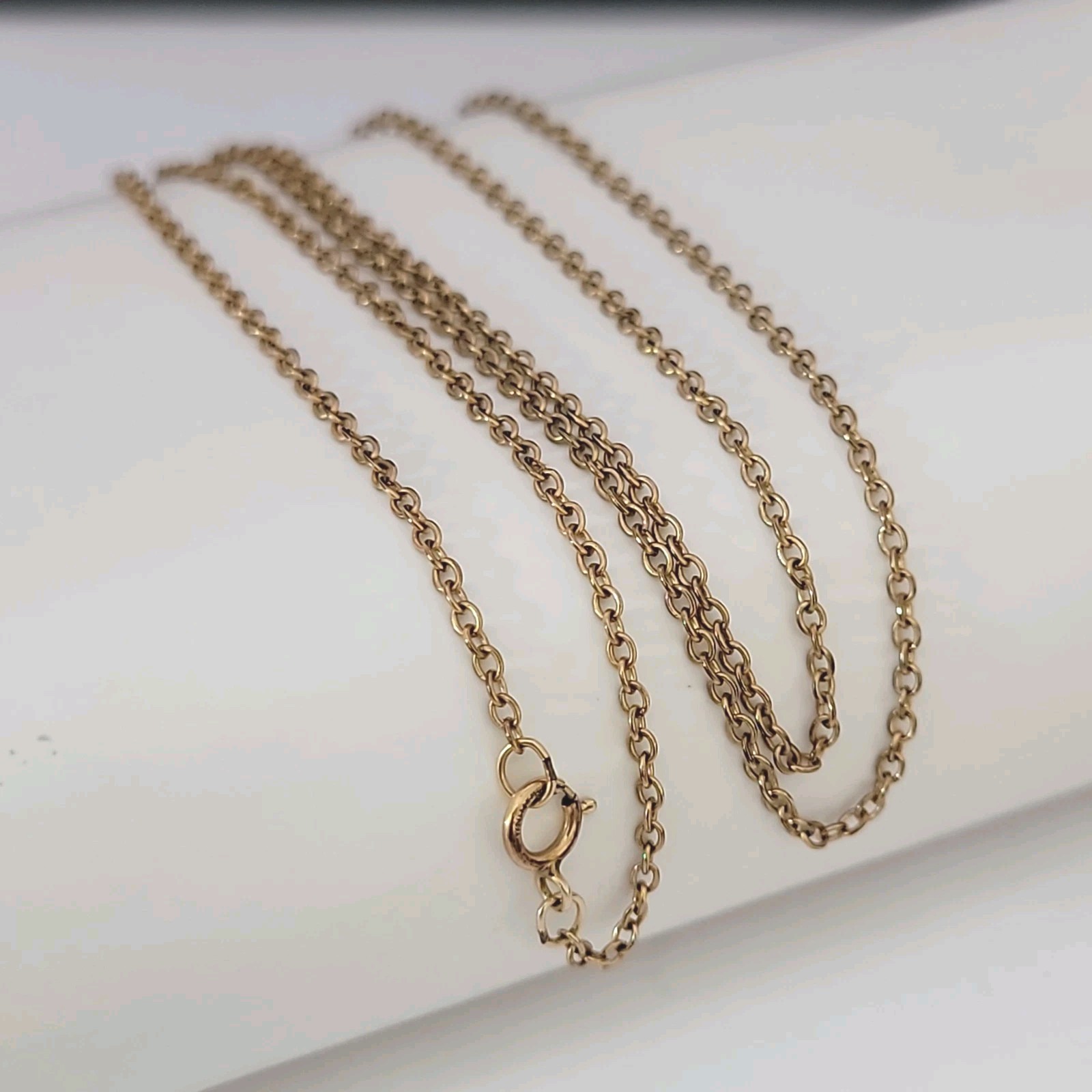 Vintage 1/20 14k Yellow Gold Filled Necklace 24″ 1.5mm 2.13g