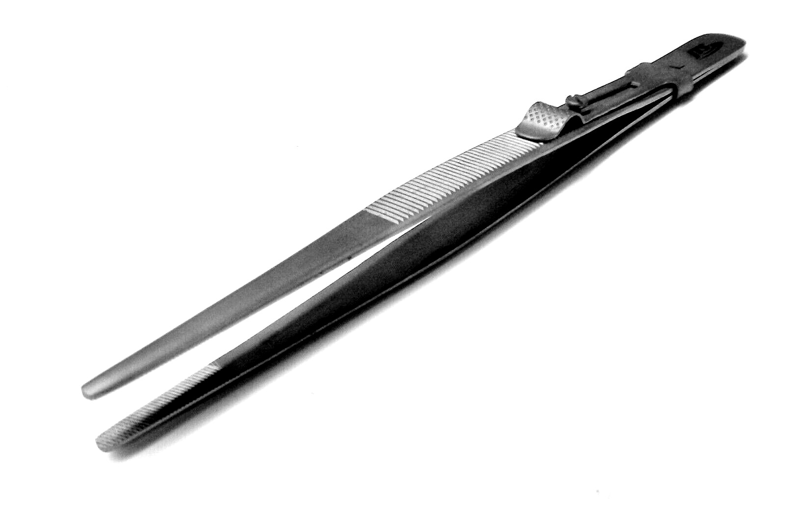Diamond Tweezers Large Blunt Tip XXL Slide Locking for Colored Gemstones Beads