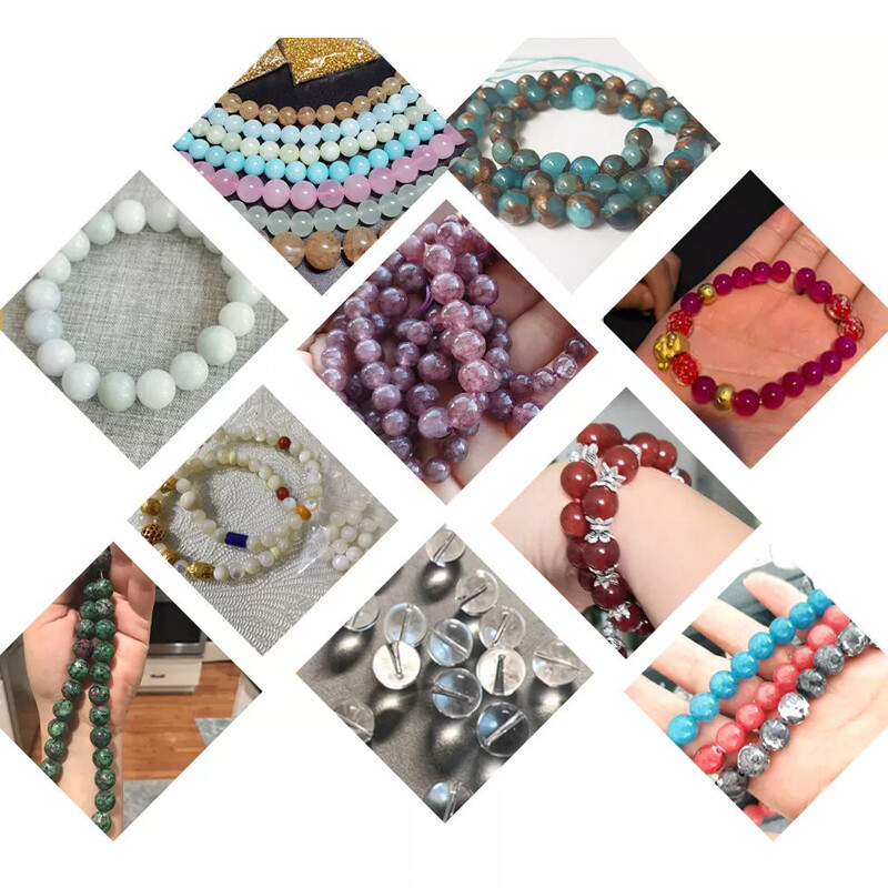 4mm 6mm 8mm 10mm 12mm Agate Natural Gemstone Round Spacer Beads Jewelry Making