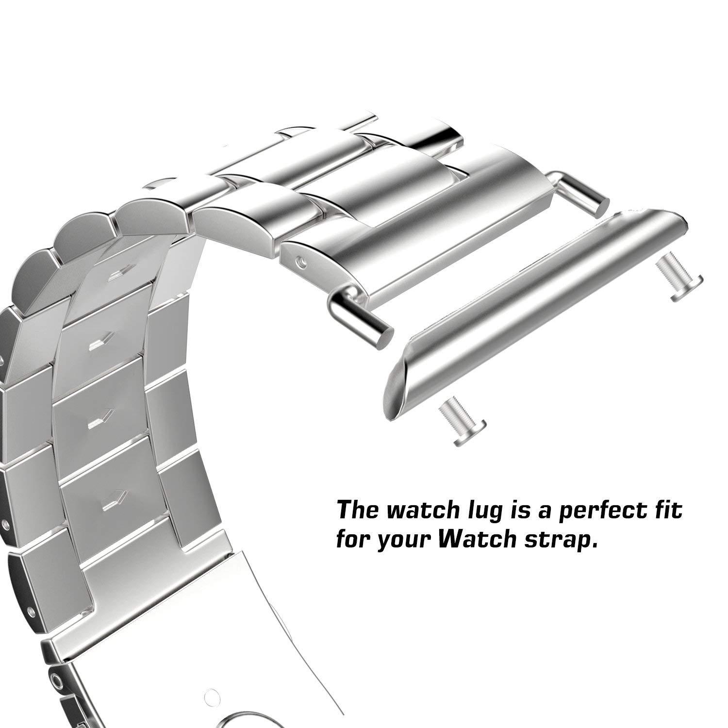 38mm/42mm Watch Band Connector Adapter Stainless steel For Apple Watch iwatch