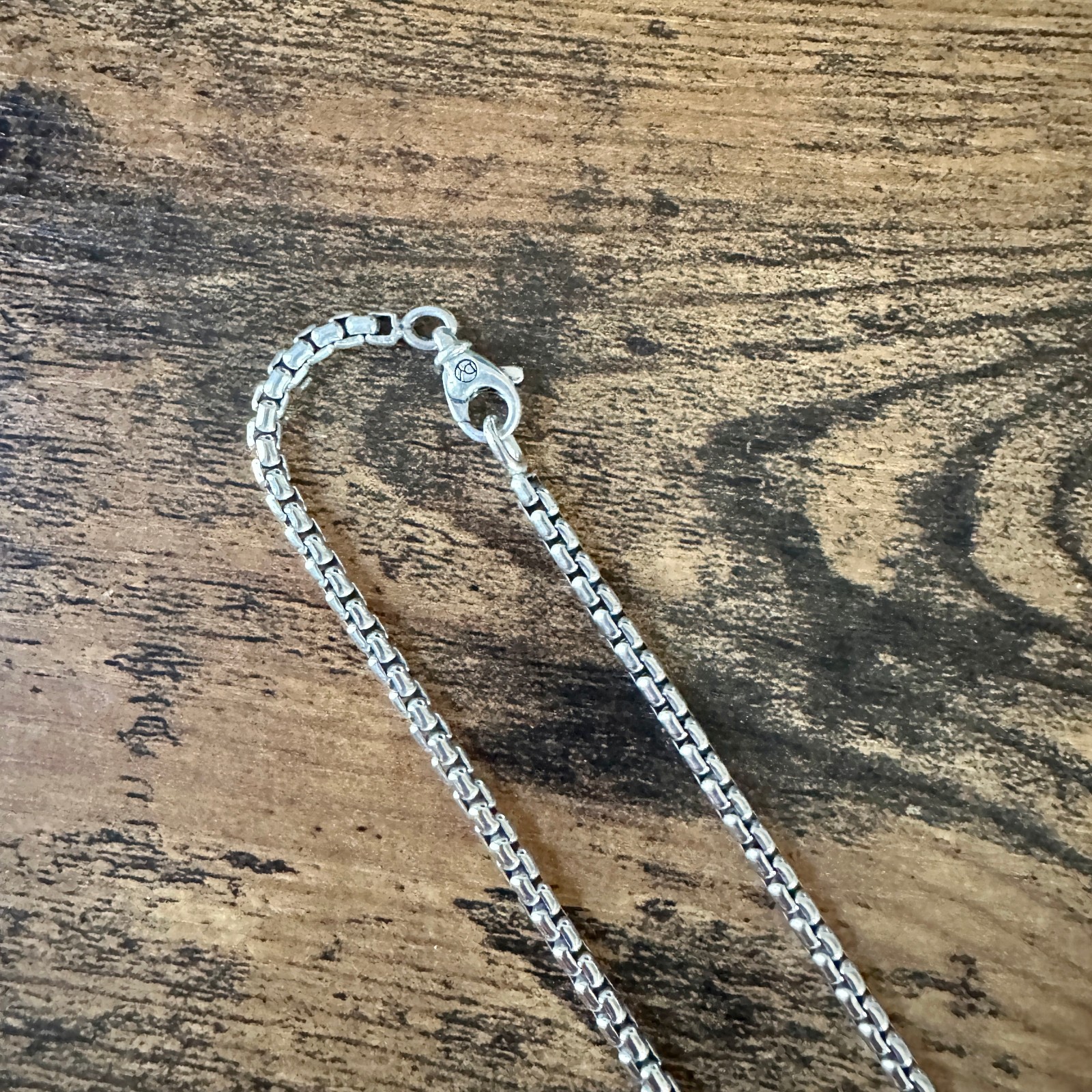 David Yurman Medium Box Chain Necklace – 3.6mm – 22″ – FREE SHIPPING
